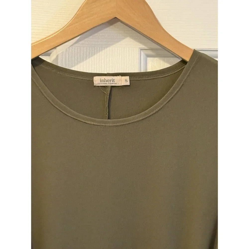 Inherit Olive Green Dress Belt Size Women's Small Minimalist‎ Classic Casual